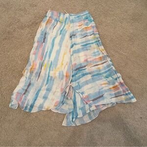 Multicolor Striped Women's Skirt